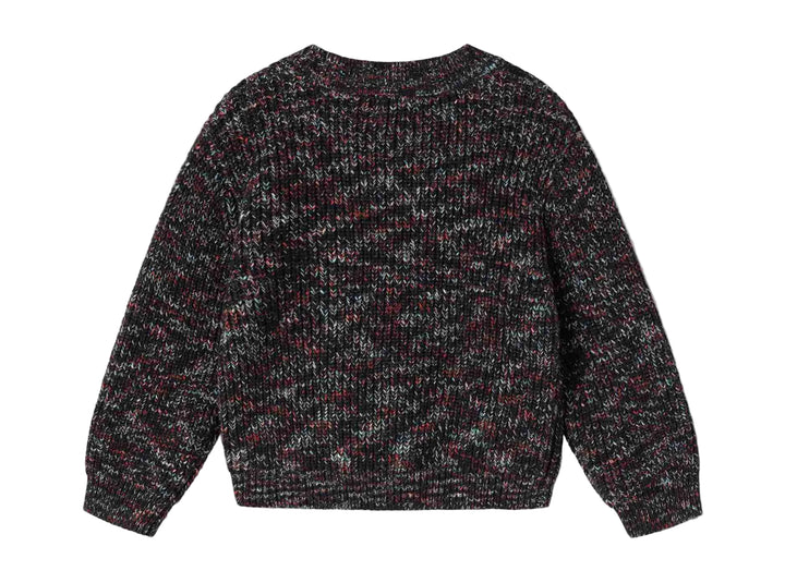 top l/s knit space dye sweater - deepest sea space