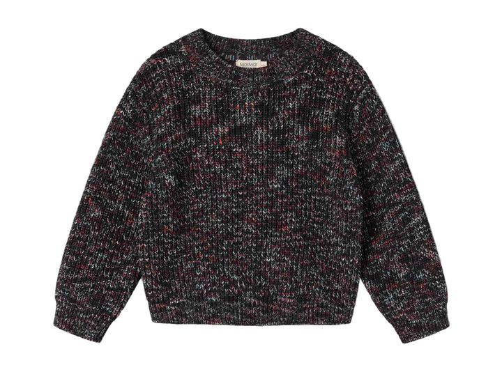 top l/s knit space dye sweater - deepest sea space