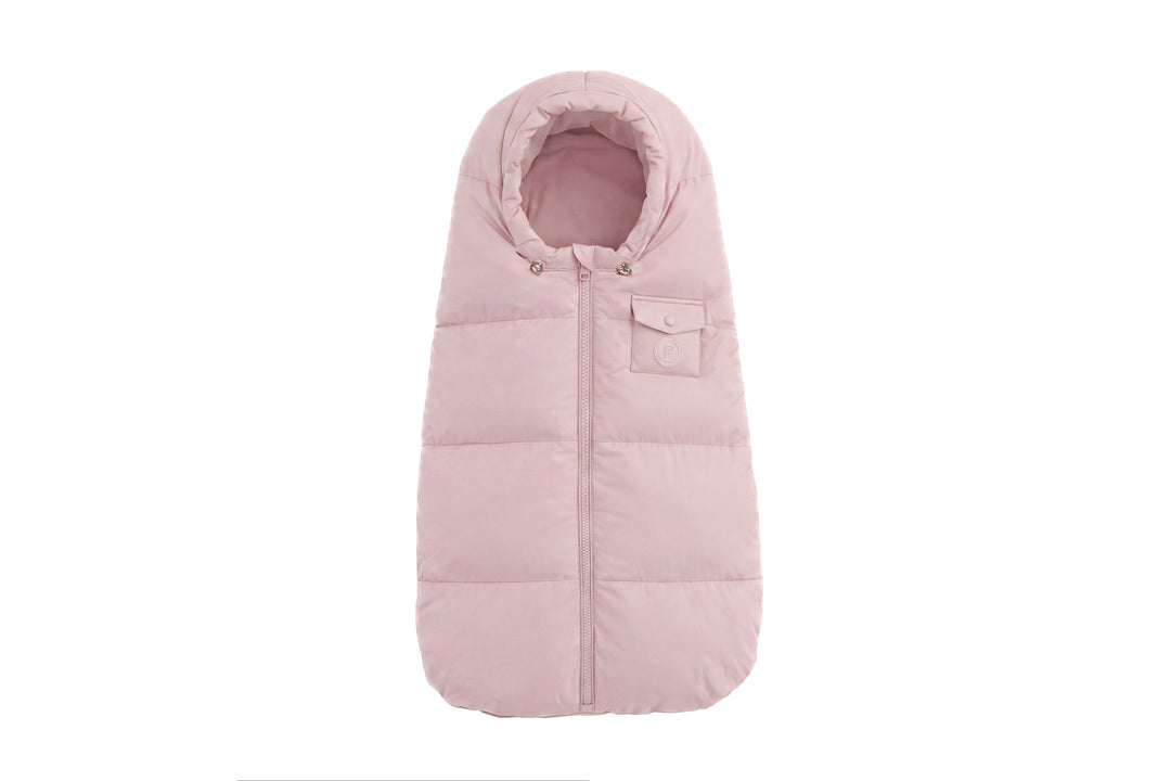bunting down filled zip up - mauve