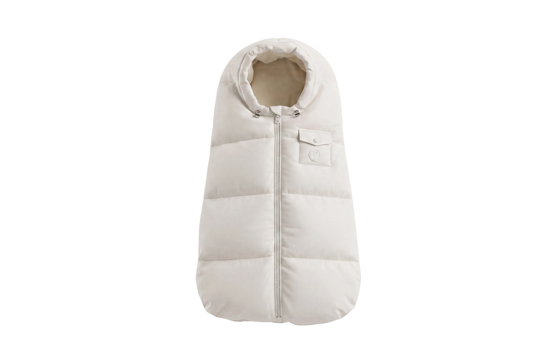 bunting down filled zip up - ivory