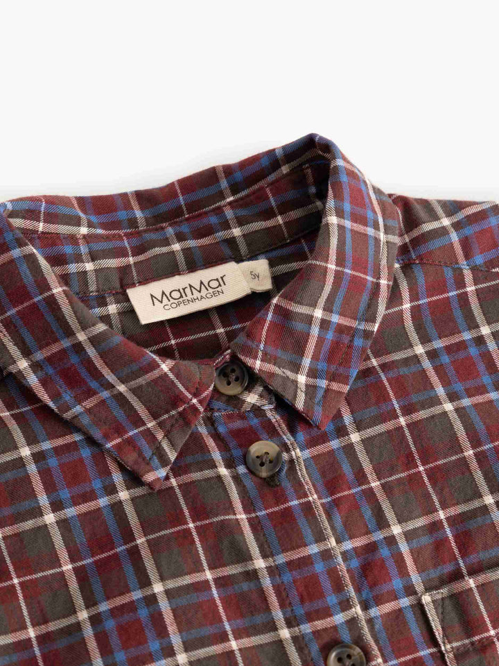 shirt l/s plaid - chocolate check