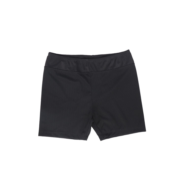 swim shorts ribbed - black