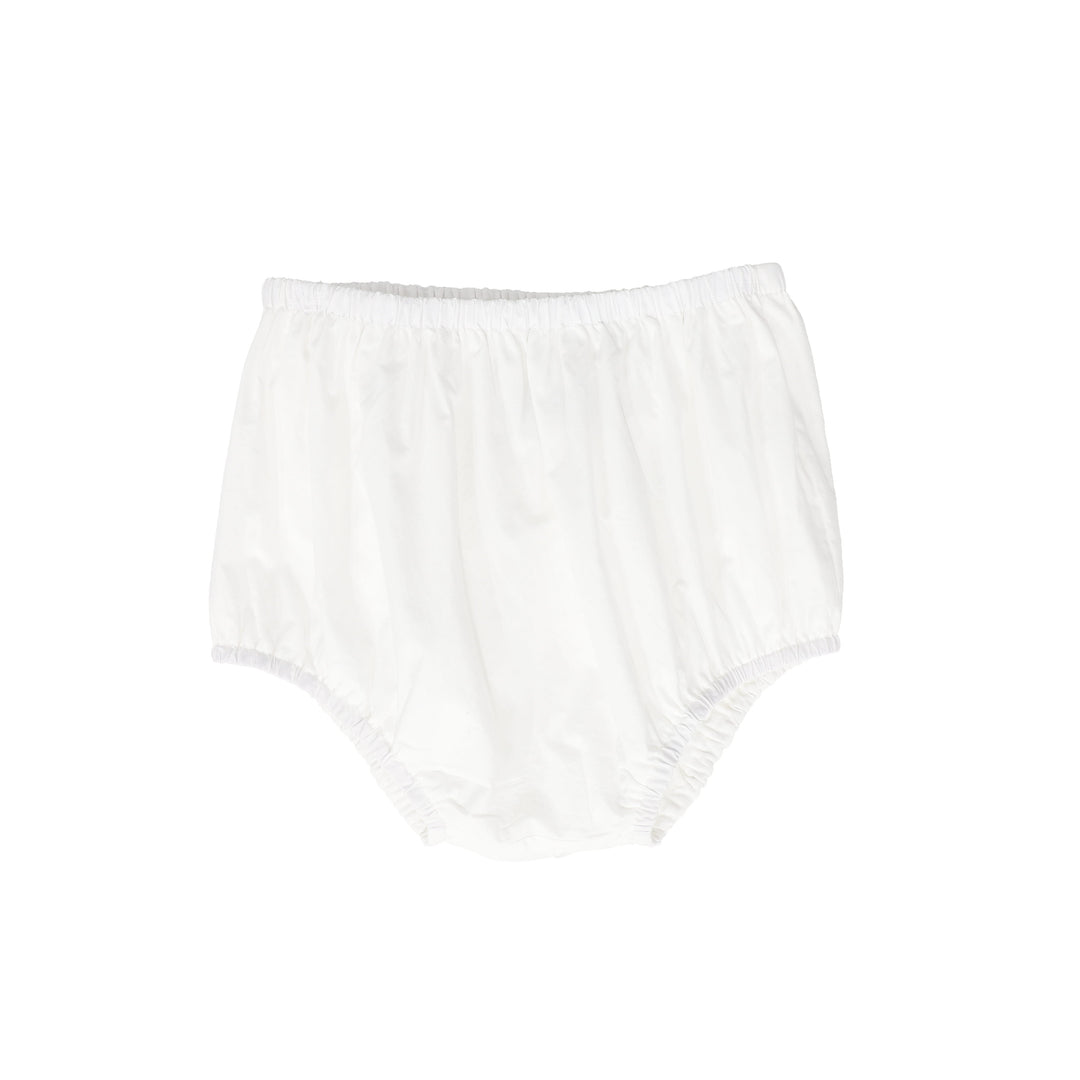 set outfit stitch embroidery shirt and bloomer - white