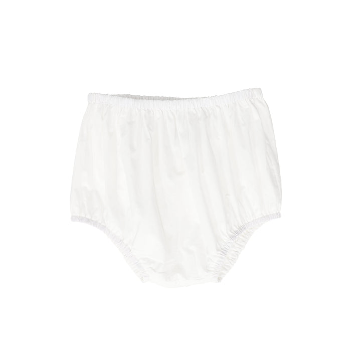 set outfit stitch embroidery shirt and bloomer - white