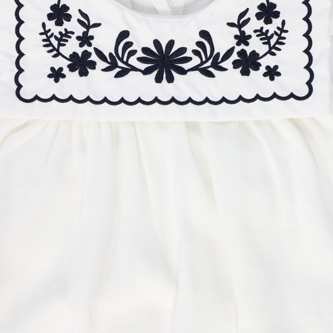 one piece sailor bubble romper - ivory