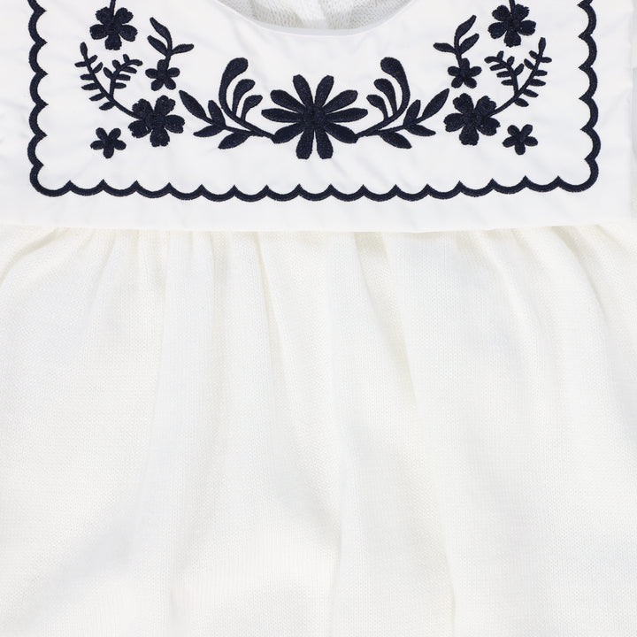 one piece sailor bubble romper - ivory