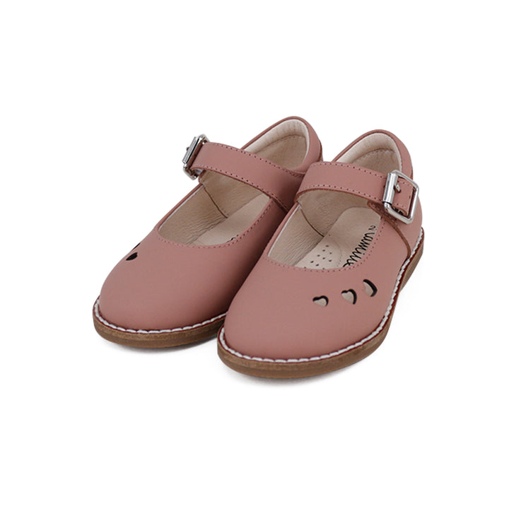 shoes clunky piper heart cut out mary janes - blush