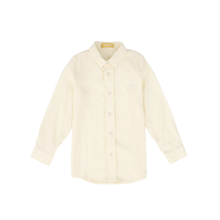 shirt l/s matte silk - ivory