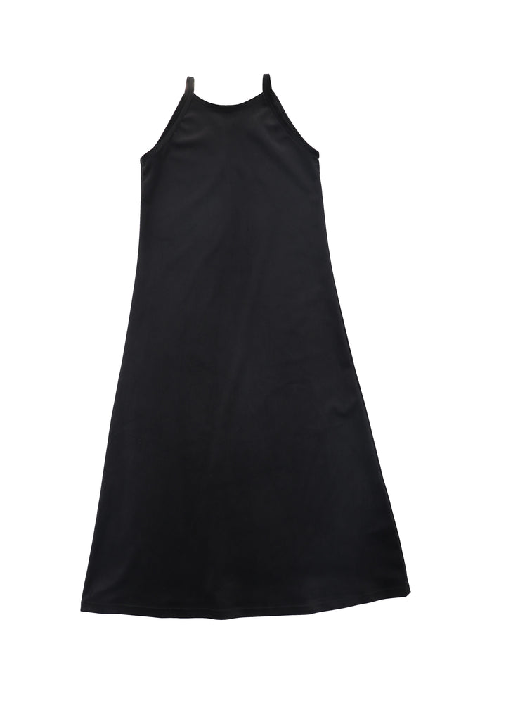 maxi dress velour jumper with ribbon blouse - black/ivory