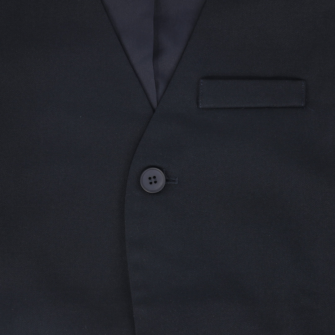 vest suit with back closure - navy