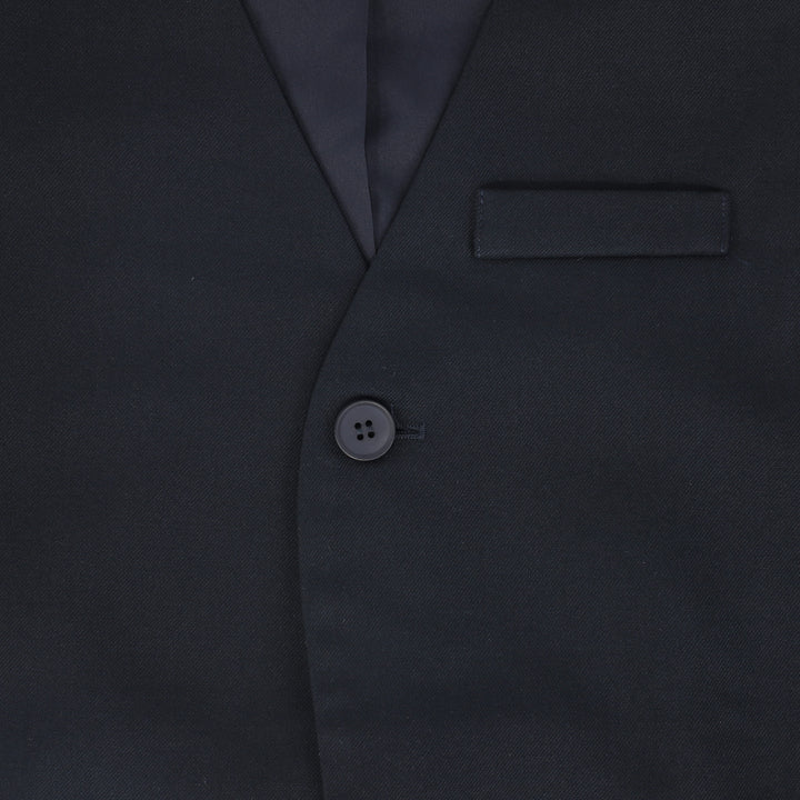 vest suit with back closure - navy