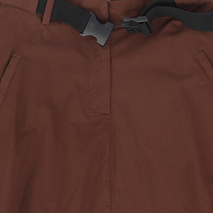 skirt maxi cotton waist buckle - rust