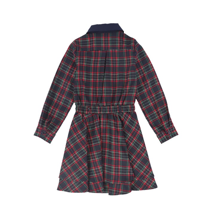 dress plaid shirt style - navy