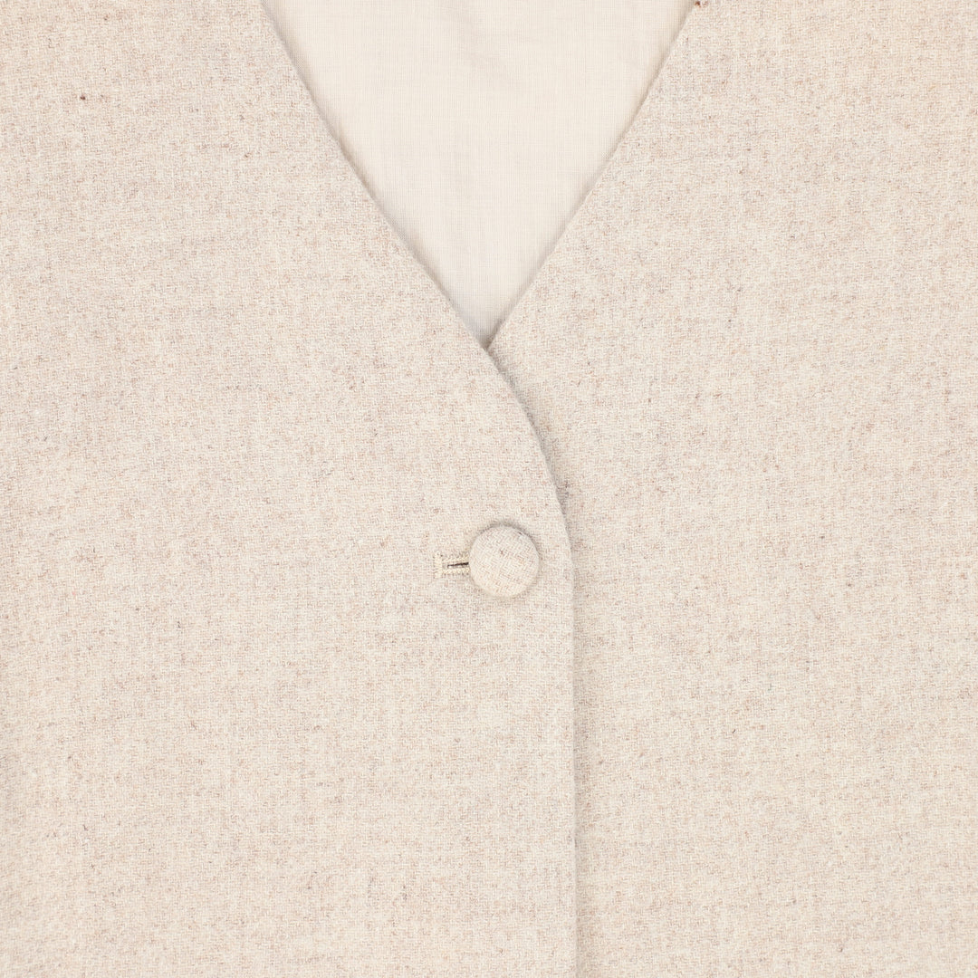 vest marled wool suit - oatmeal