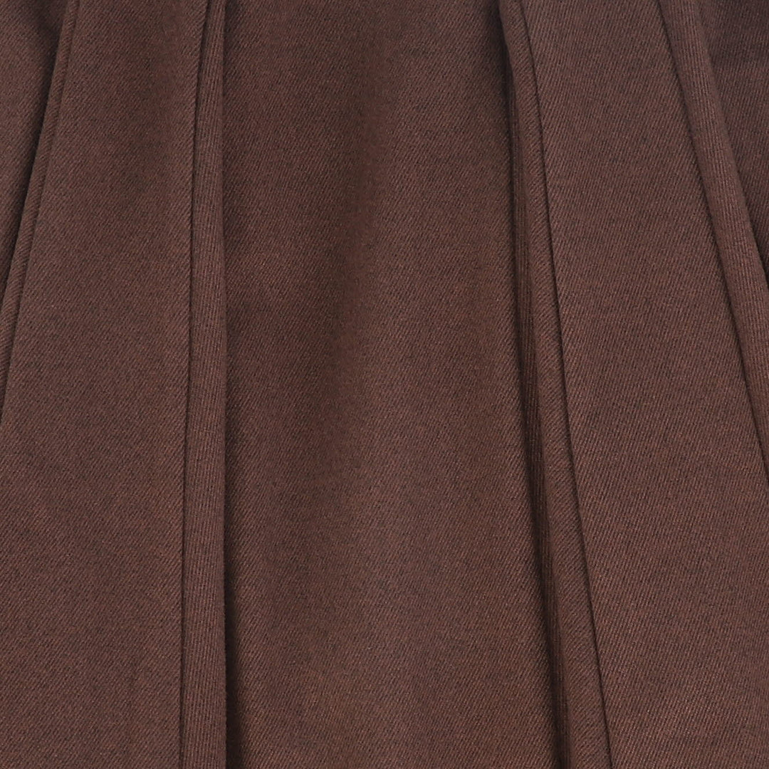 skirt wool a line knee length - rust