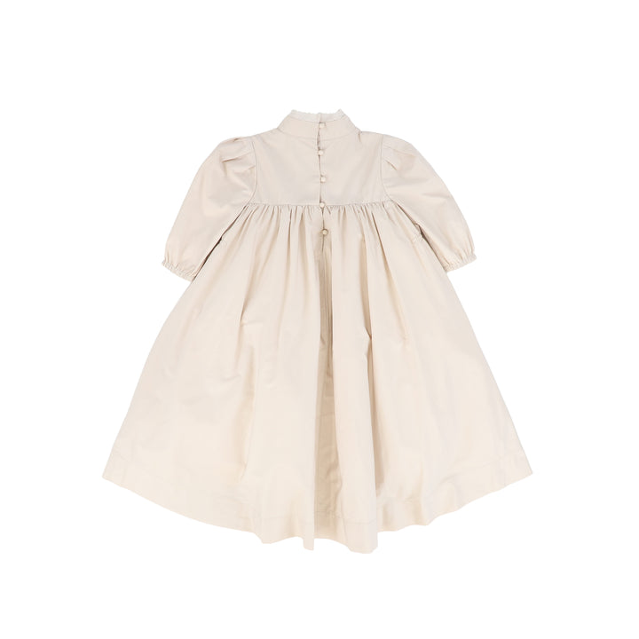 gown short taffeta lace detail - pink