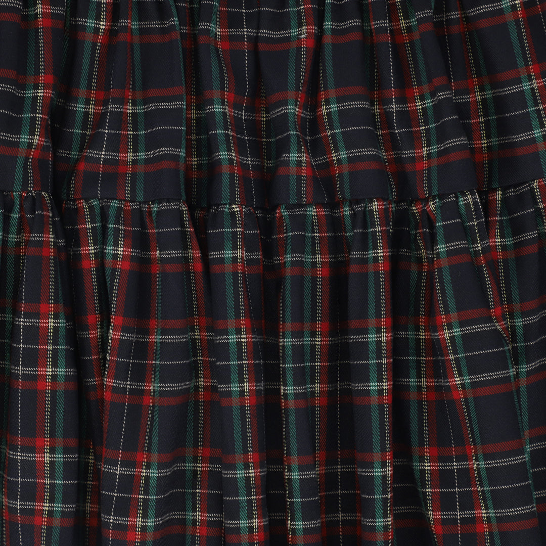 skirt plaid circle - navy plaid