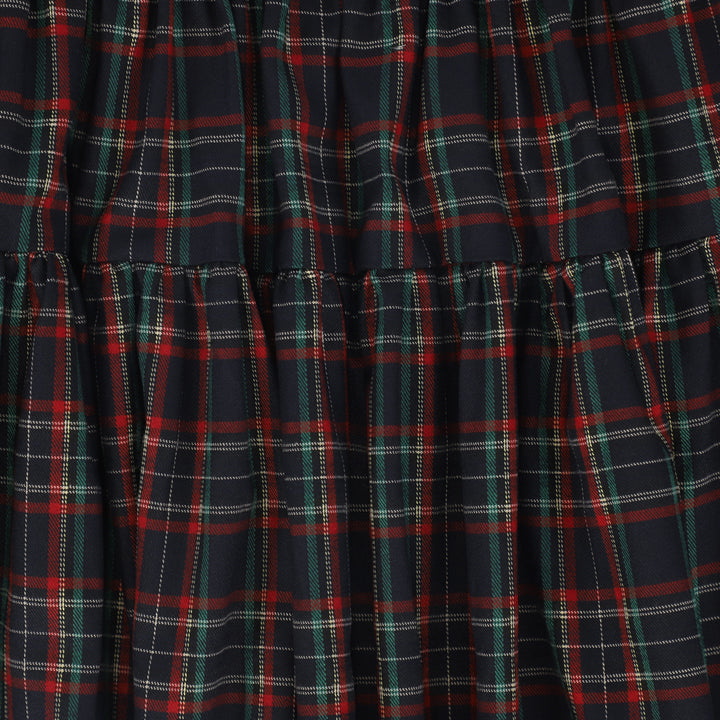 skirt plaid circle - navy plaid