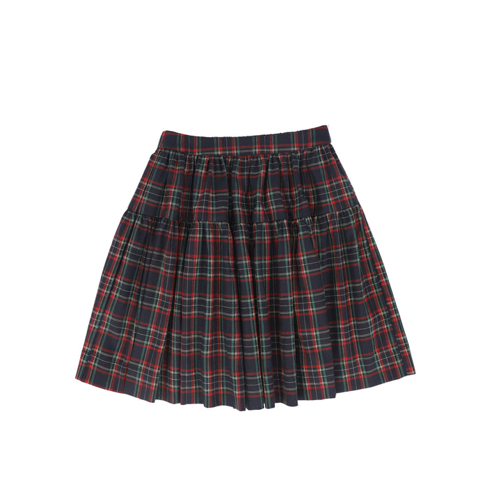 skirt plaid circle - navy plaid