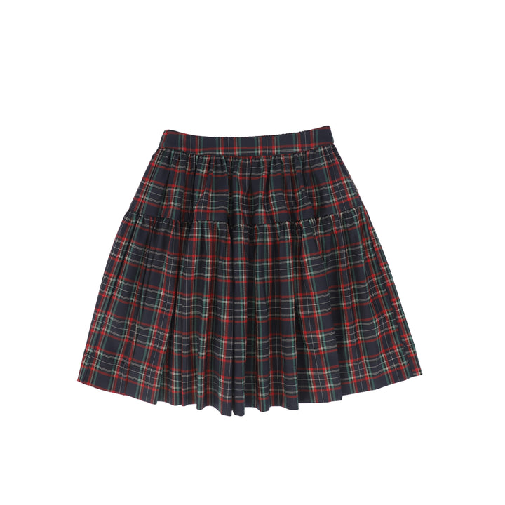 skirt plaid circle - navy plaid