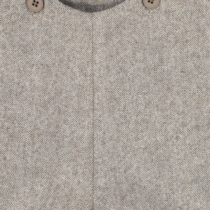 shorts herringbone suspender - brown