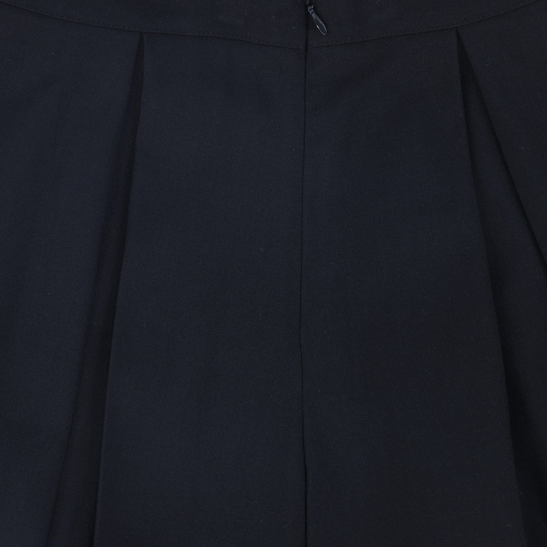 skirt wide pleated - navy