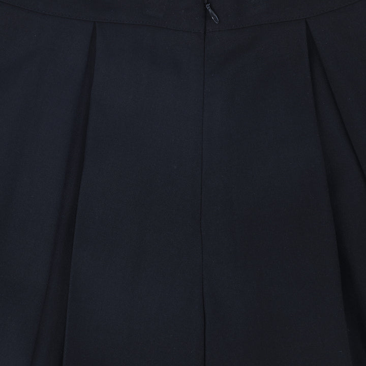 skirt wide pleated - navy