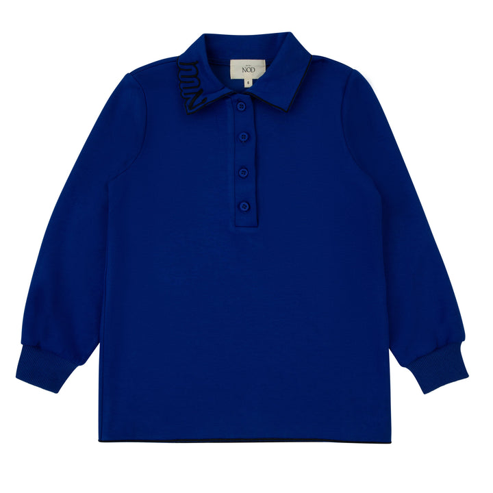 top l/s scuba embroidered collar - royal blue-4