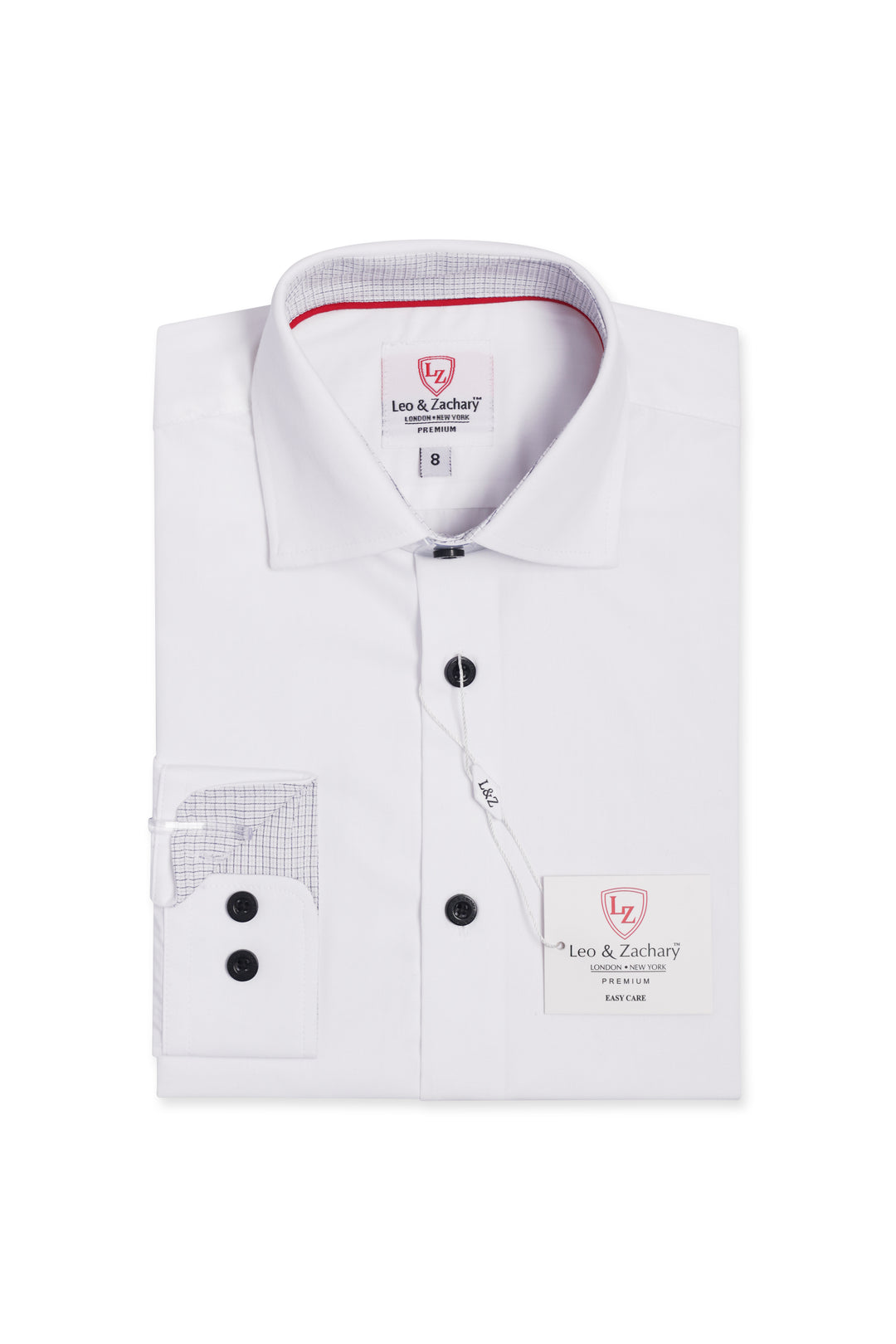 shirt s/s checkered insert - white/navy
