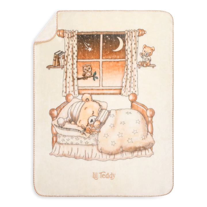 blanket teddy twinkle bigger - vanilla bean