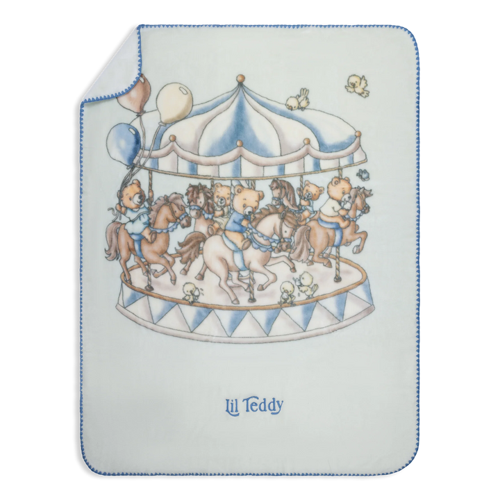 blanket bigger teddy merry go snuggle - blueberry biscuit