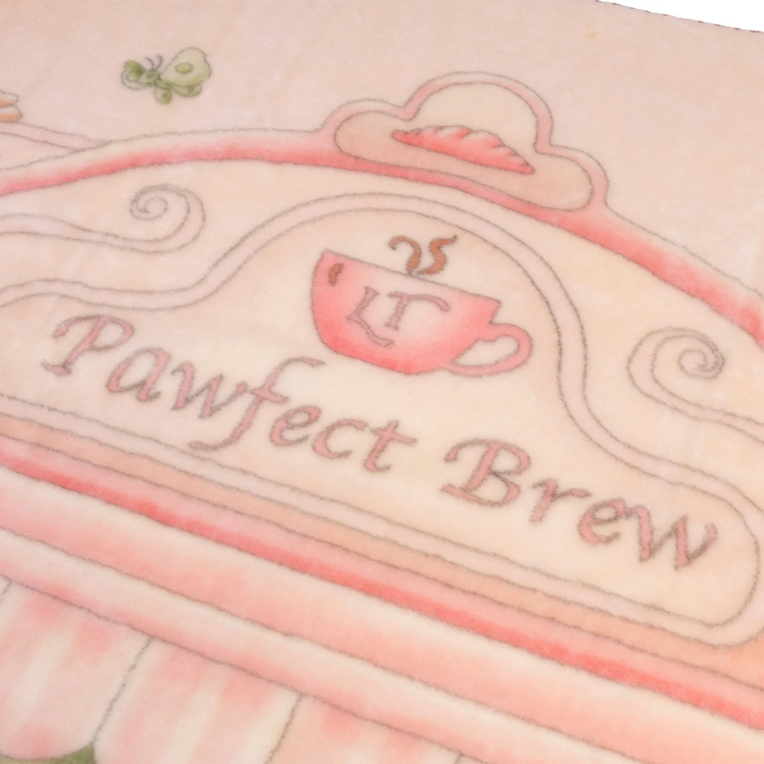 blanket teddy pawfect brew - sugary pink