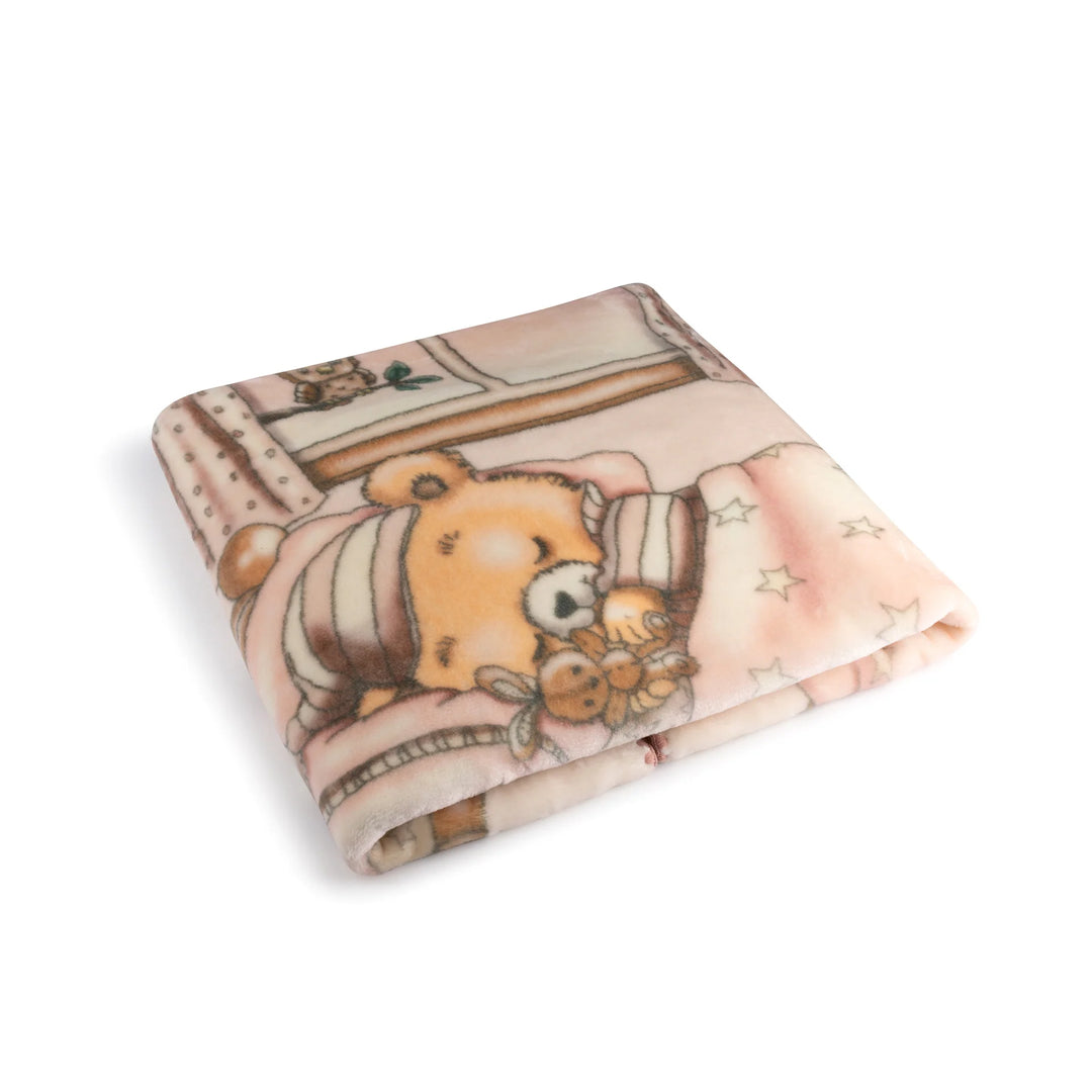 blanket teddy twinkle bigger - sugary pink