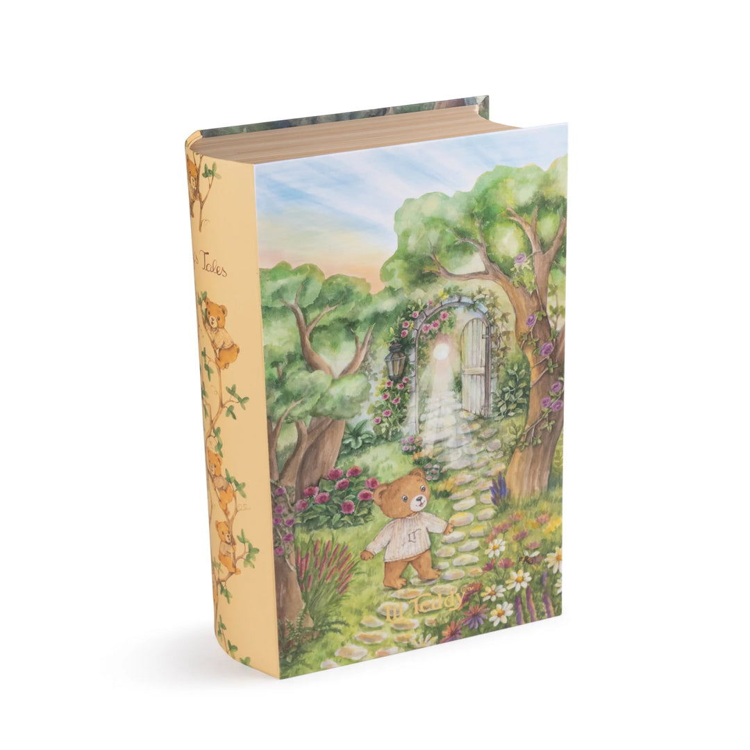 teddy lil teddy storybook with sweater - natural/ivory