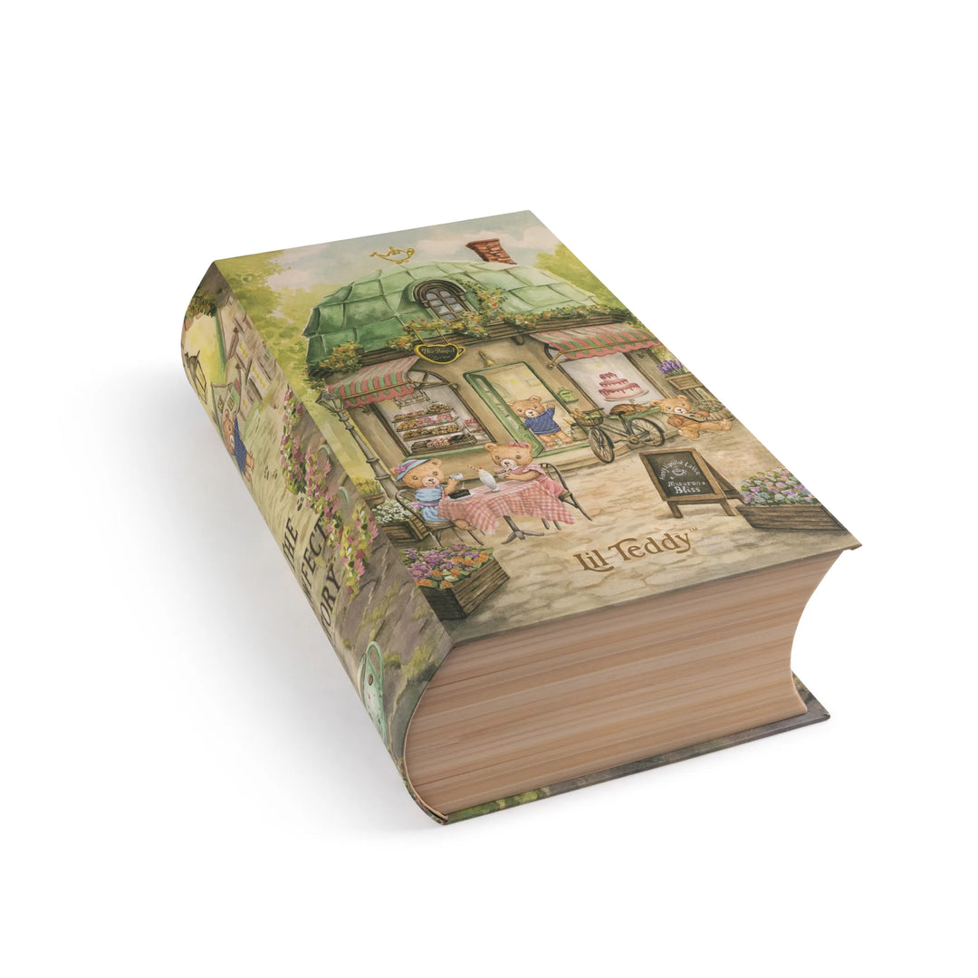 teddy lil teddy storybook with hoodie - natural/blue