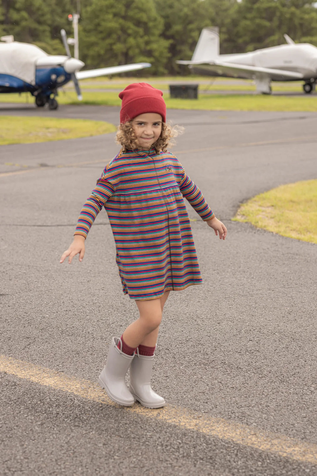 dress striped - multi