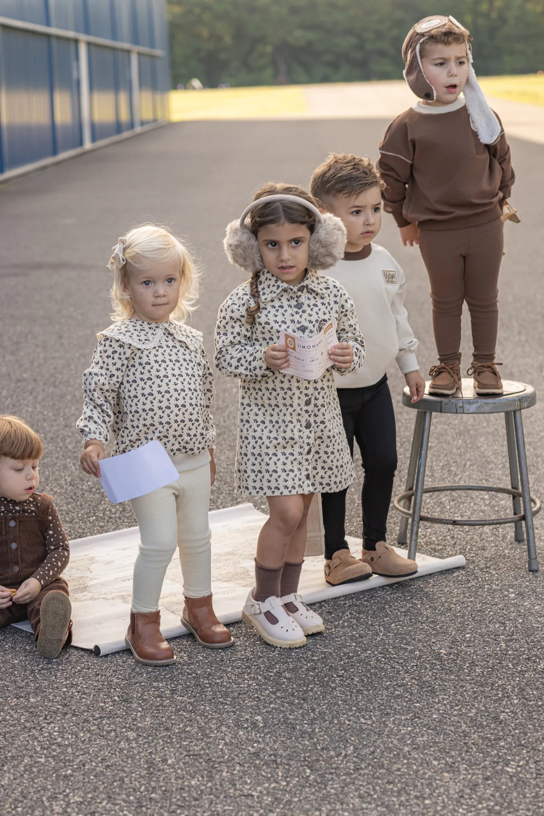 dress corduroy leopard print shirt style - natural/brown