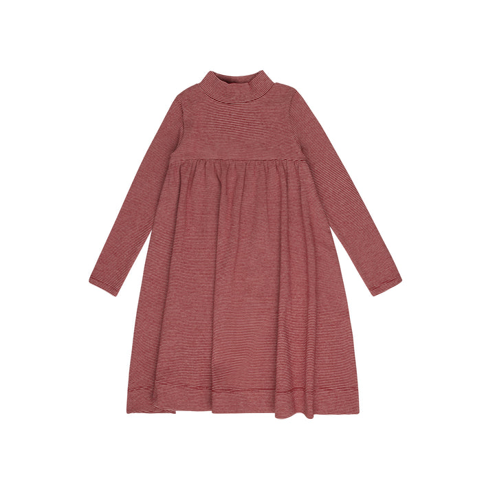dress striped turtleneck - pink