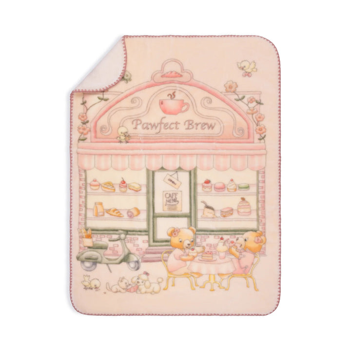 blanket teddy pawfect brew - sugary pink