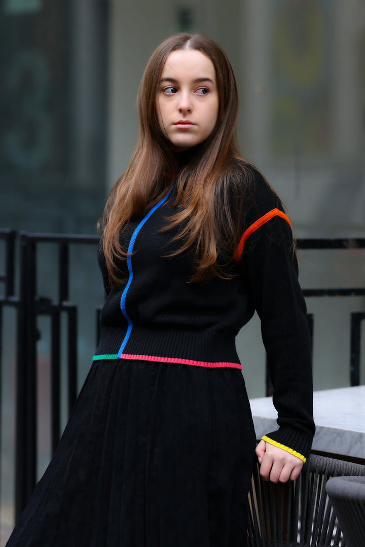 top l/s june - black