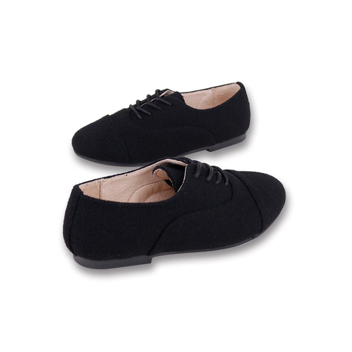 shoes waverley oxford wool - black