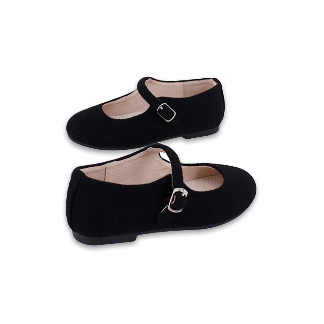 shoes mary jane piper - black wool