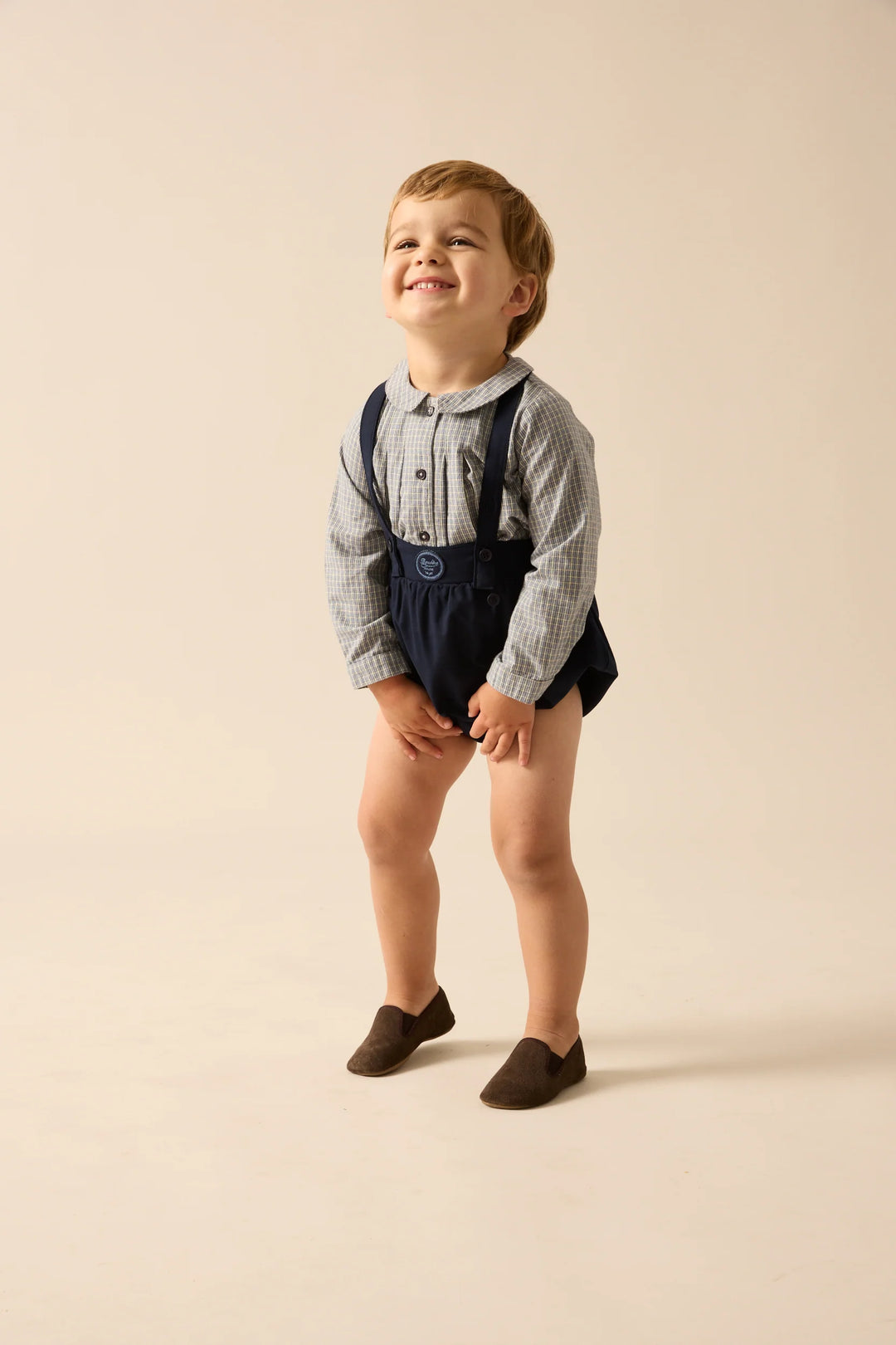 shirt l/s plaid toddler - dried blue plaid