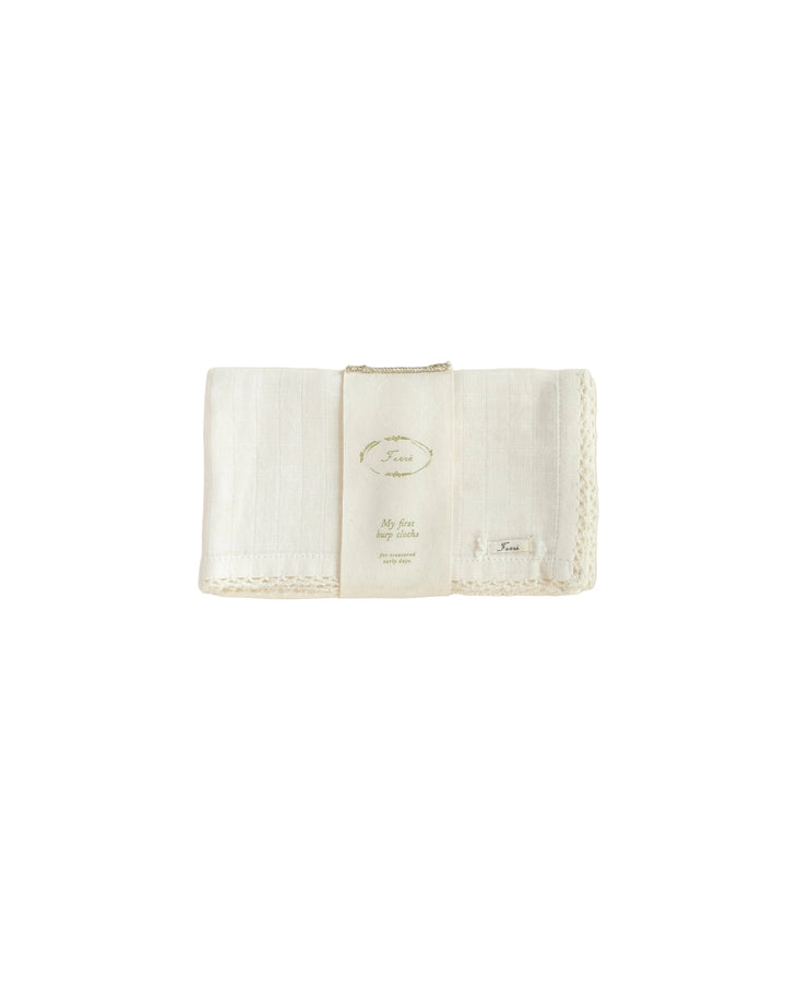 diapers solid gauze burp cloth 2 pack - ecru