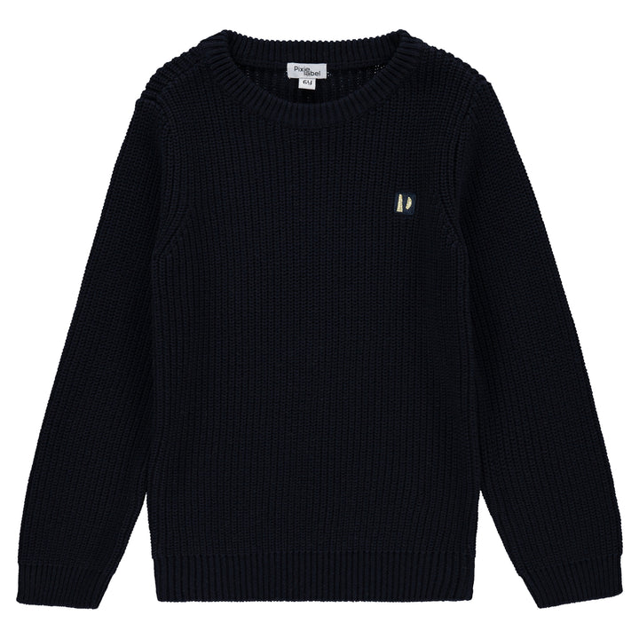 top l/s crew neck - dark navy