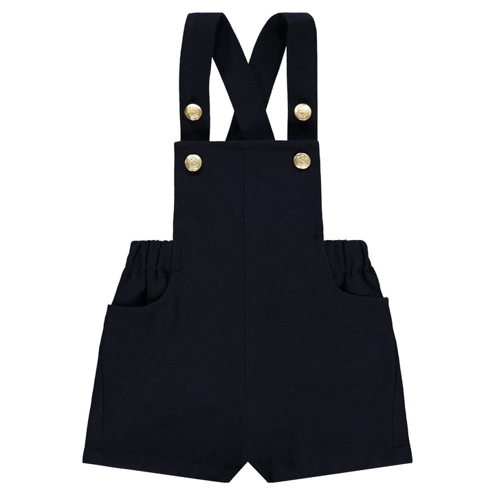 one piece short overalls woven - dark navy