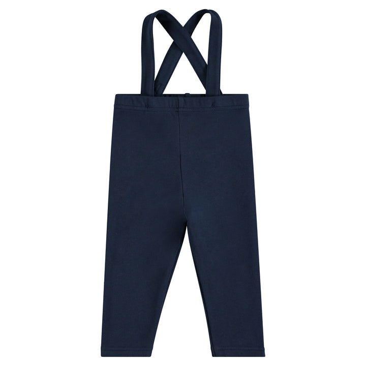 one piece suspneder leggings retro phone - navy