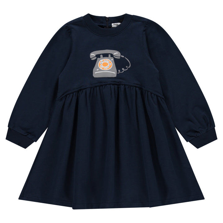 dress retro phone - navy