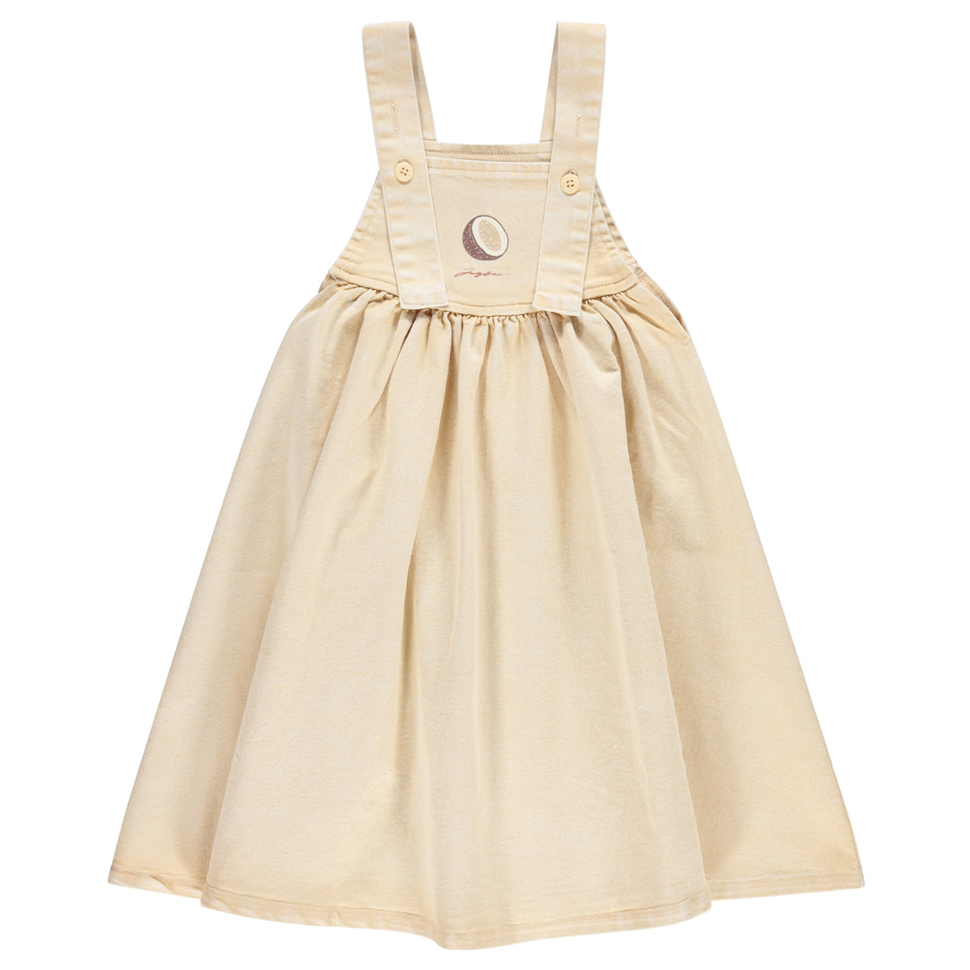 dress coconut denim jumper - yellow sand