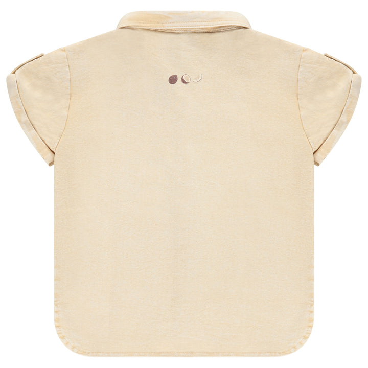 shirt s/s coconut denim - yellow sand
